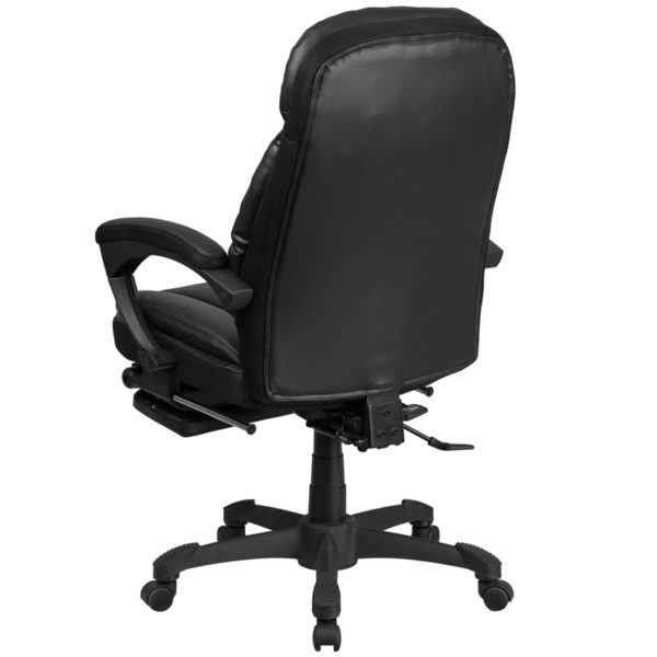 Shop for Black Reclining Leather Chairw/ High Back Design with Headrest near  Oviedo at Capital Office Furniture