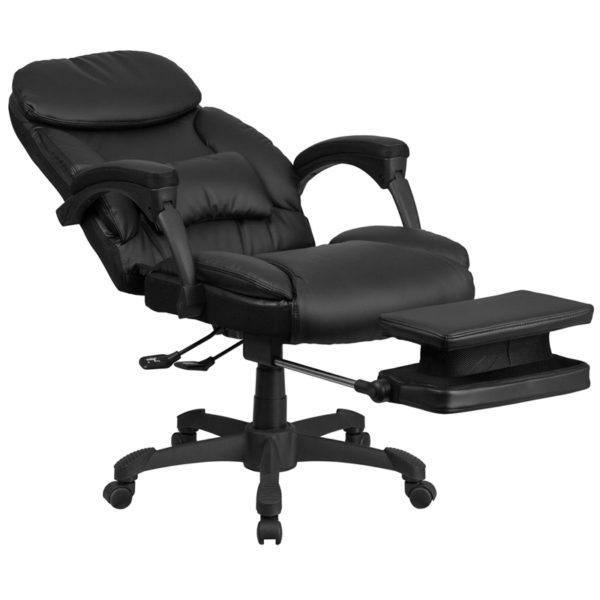 Nice High Back LeatherSoft Executive Reclining Ergonomic Swivel Office Chair w/ Comfort Coil Seat Springs & Arms Reclining Back Paddle Control office chairs near  Lake Buena Vista at Capital Office Furniture