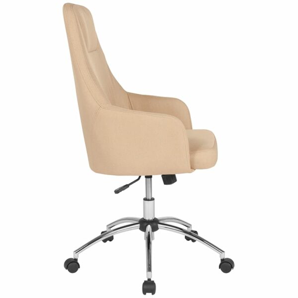 Nice Rennes Home & Office UpholsteHigh Back Chair in Fabric Tilt Lock Mechanism rocks/tilts the chair and locks in an upright position office chairs near  Lake Buena Vista at Capital Office Furniture