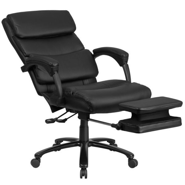 Nice High Back LeatherSoft Executive Reclining Ergonomic Office Chair w/ Adjustable Headrest