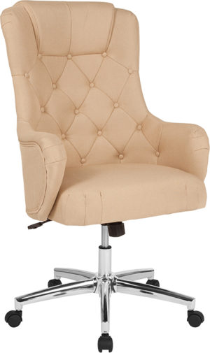 Buy Contemporary Office Chair Beige Fabric High Back Chair near  Winter Garden at Capital Office Furniture