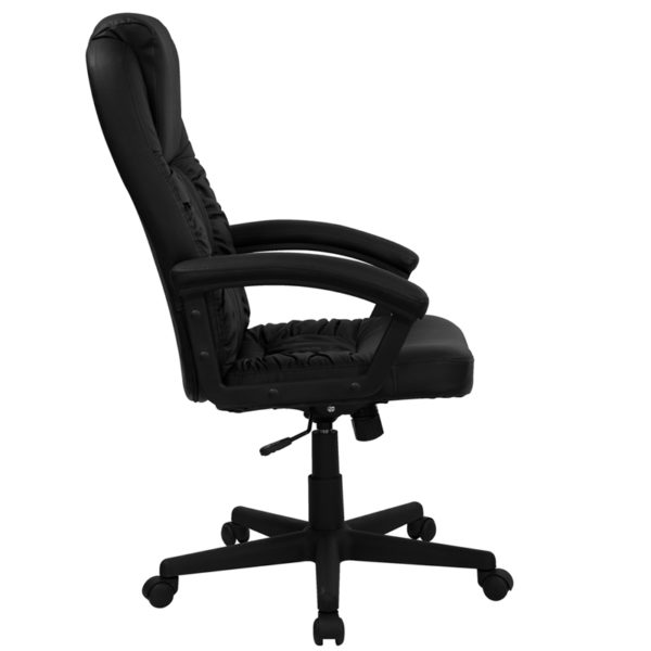Nice High Back LeatherSoft Executive Swivel Office Chair w/ Arms Tilt Lock Mechanism rocks/tilts the chair and locks in an upright position office chairs near  Lake Buena Vista at Capital Office Furniture