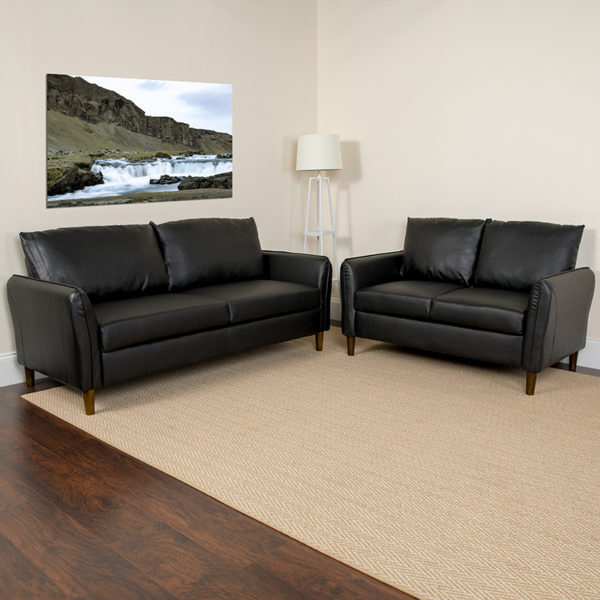 Buy Loveseat and Sofa Set Black Loveseat and Sofa Set near  Lake Buena Vista at Capital Office Furniture