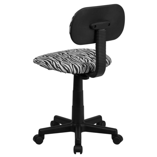 Shop for Black/White Zebra Task Chairw/ Low Back Design near  Saint Cloud at Capital Office Furniture