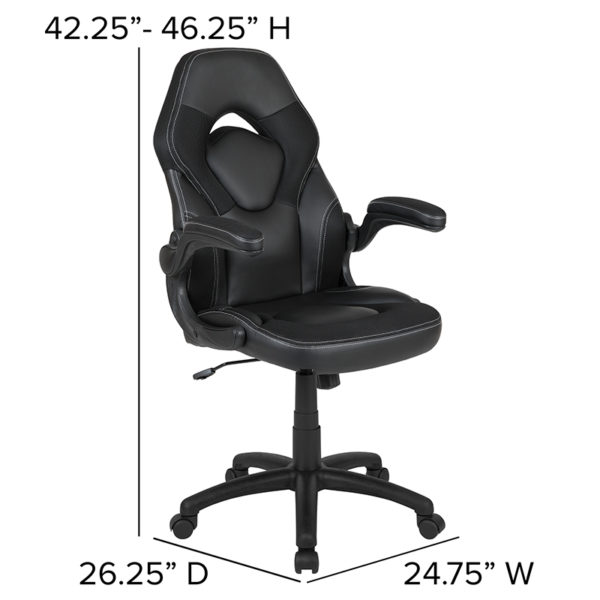 LeatherSoft Padded Flip-Up Arms office chairs near  Altamonte Springs at Capital Office Furniture