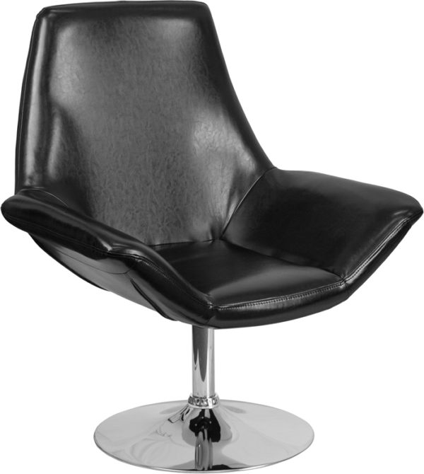 Buy Lounge Chair Black Leather Reception Chair near  Leesburg at Capital Office Furniture