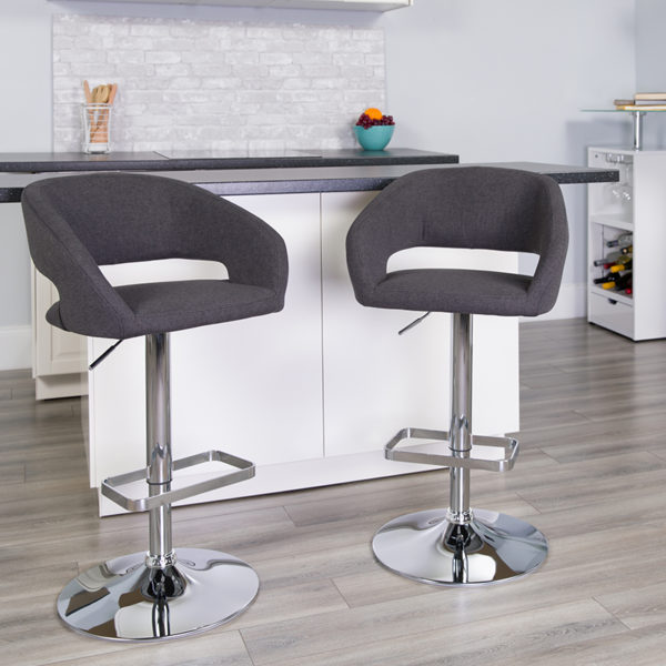 Buy Contemporary Style Stool Charcoal Fabric Barstool near  Winter Park at Capital Office Furniture
