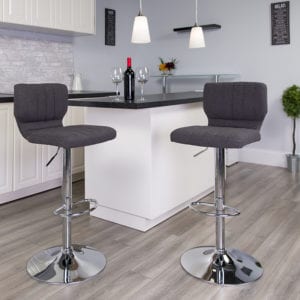 Buy Contemporary Style Stool Charcoal Fabric Barstool in  Orlando at Capital Office Furniture