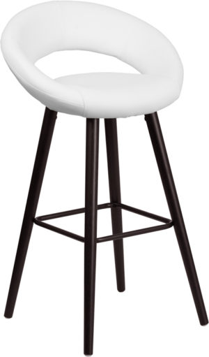Buy Contemporary Style Stool 29"H White Vinyl Barstool in  Orlando at Capital Office Furniture