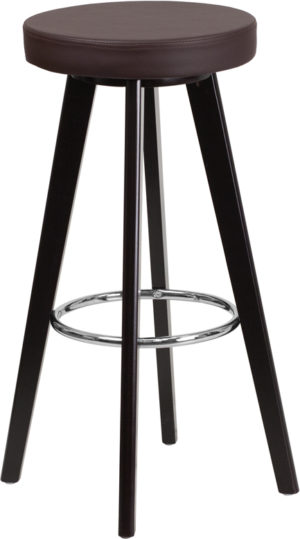 Buy Contemporary Style Stool 29"H Brown Vinyl Barstool in  Orlando at Capital Office Furniture