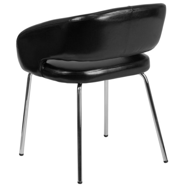 Shop for Black Leather Side Chairw/ Black LeatherSoft Upholstery near  Winter Garden at Capital Office Furniture