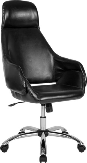 Buy Contemporary Office Chair Black Leather High Back Chair near  Lake Buena Vista at Capital Office Furniture