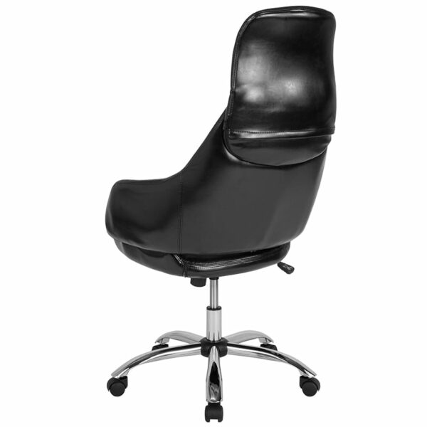 Shop for Black Leather High Back Chairw/ High Back Design with Headrest near  Clermont at Capital Office Furniture