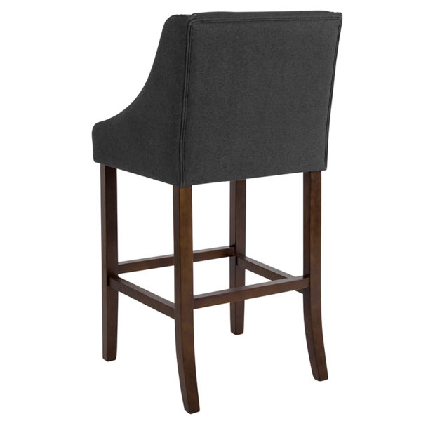 Shop for 30" Charcoal Fabric/Wood Stoolw/ Charcoal Fabric Upholstery near  Sanford at Capital Office Furniture