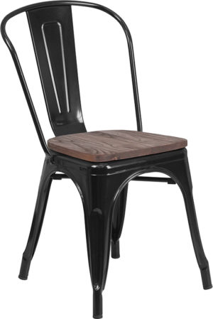 Buy Stackable Bistro Style Chair Black Metal Stack Chair near  Daytona Beach at Capital Office Furniture