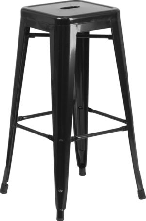 Buy Stackable Industrial Style Modern Stool 30" Black No Back Metal Stool near  Oviedo at Capital Office Furniture