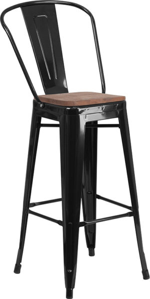 Buy Bistro Style Bar Stool 30" Black Metal Barstool in  Orlando at Capital Office Furniture