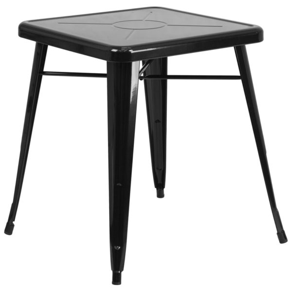 Buy Metal Cafe Table 23.75SQ Black Metal Table near  Casselberry at Capital Office Furniture