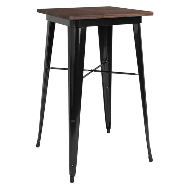 Buy Metal Cafe Bar Table 23.5SQ Black Metal Bar Table in  Orlando at Capital Office Furniture