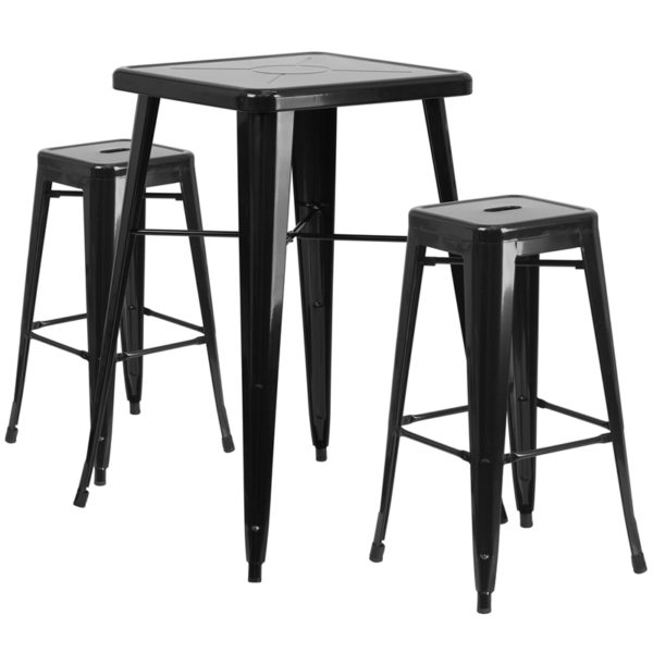 Find Black Powder Coat Finish restaurant table and chair sets near  Kissimmee at Capital Office Furniture