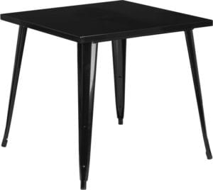 Buy Metal Cafe Table 31.75 Square Black Metal Table in  Orlando at Capital Office Furniture