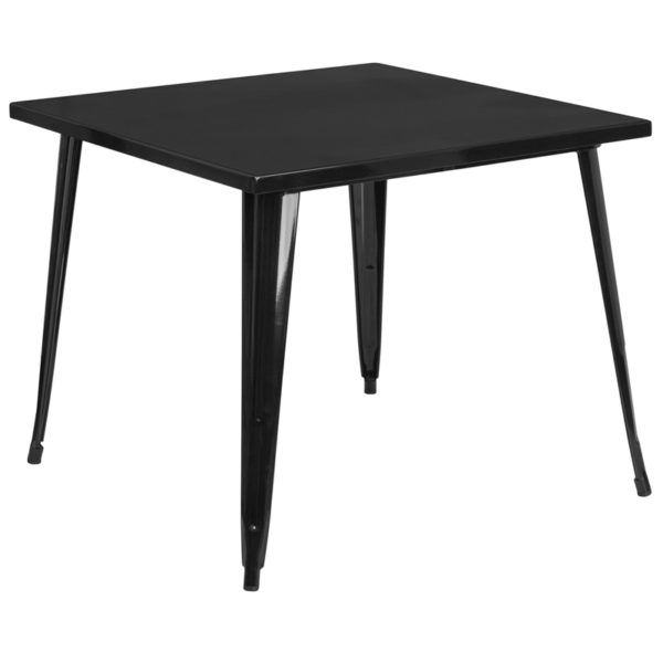 Buy Metal Cafe Table 35.5SQ Black Metal Table near  Clermont at Capital Office Furniture