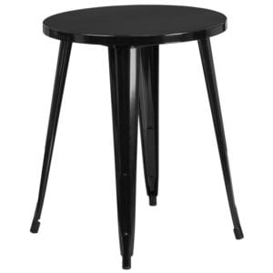 Buy Metal Cafe Table 24RD Black Metal Table in  Orlando at Capital Office Furniture