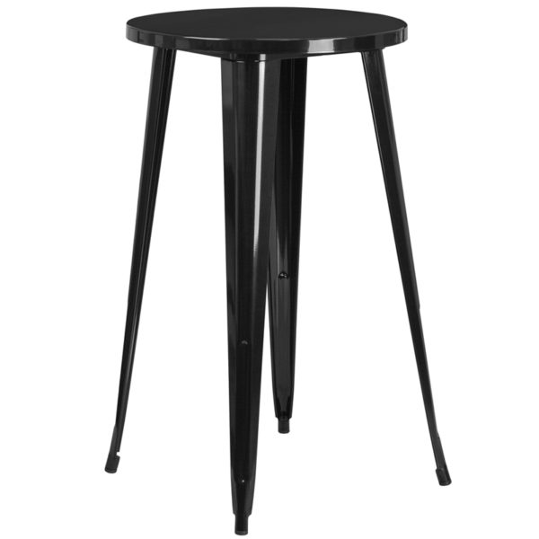 Buy Metal Cafe Bar Table 24RD Black Metal Bar Table near  Clermont at Capital Office Furniture
