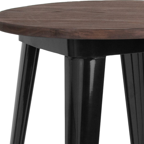 Shop for 24RD Black Metal Bar Tablew/ Base Size: 22.5"W in  Orlando at Capital Office Furniture
