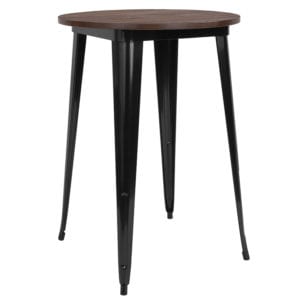 Buy Metal Cafe Bar Table 30RD Black Metal Bar Table in  Orlando at Capital Office Furniture