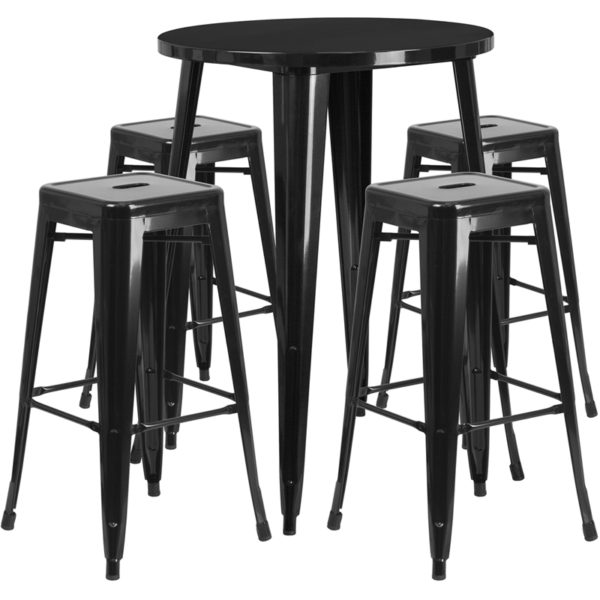 Find Set Includes Table and 4 Stools restaurant table and chair sets in  Orlando at Capital Office Furniture