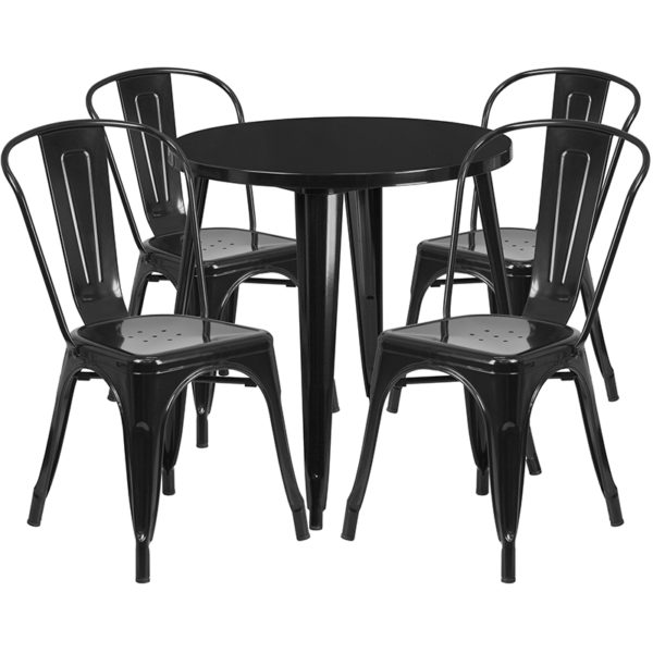 Find Set Includes Table and 4 Chairs restaurant table and chair sets near  Sanford at Capital Office Furniture