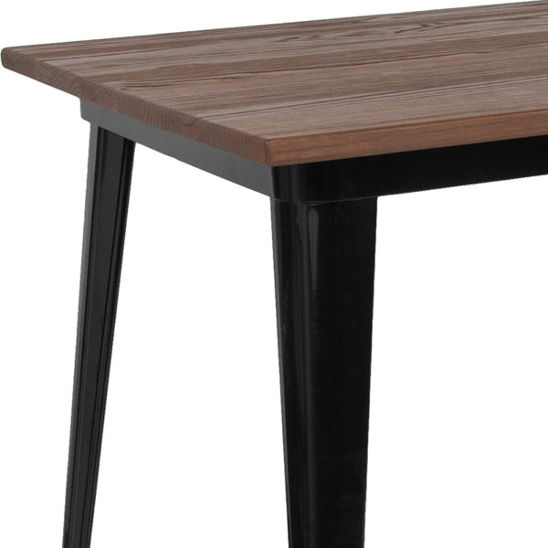Shop for 30.25x60 Black Metal Tablew/ Base Size: 29.5"W x 60"L near  Leesburg at Capital Office Furniture