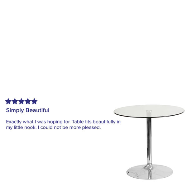 Shop for 31.5RD Glass Table-29 Basew/ 10mm Thick Glass near  Leesburg at Capital Office Furniture