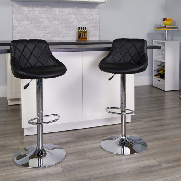 Buy Contemporary Style Stool Black Vinyl Barstool near  Saint Cloud at Capital Office Furniture