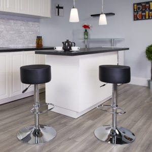 Buy Contemporary Style Stool Black Vinyl Barstool in  Orlando at Capital Office Furniture