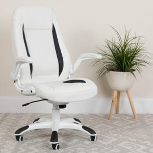 Buy Contemporary Office Chair White High Back Leather Chair in  Orlando at Capital Office Furniture