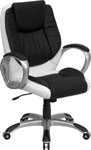 Buy Contemporary Office Chair Black/White Mid-Back Chair near  Clermont at Capital Office Furniture