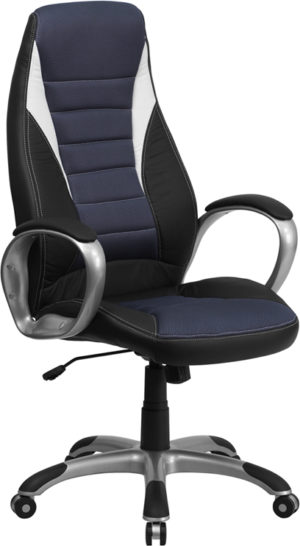 Buy Contemporary Office Chair Black/Blue High Back Chair in  Orlando at Capital Office Furniture