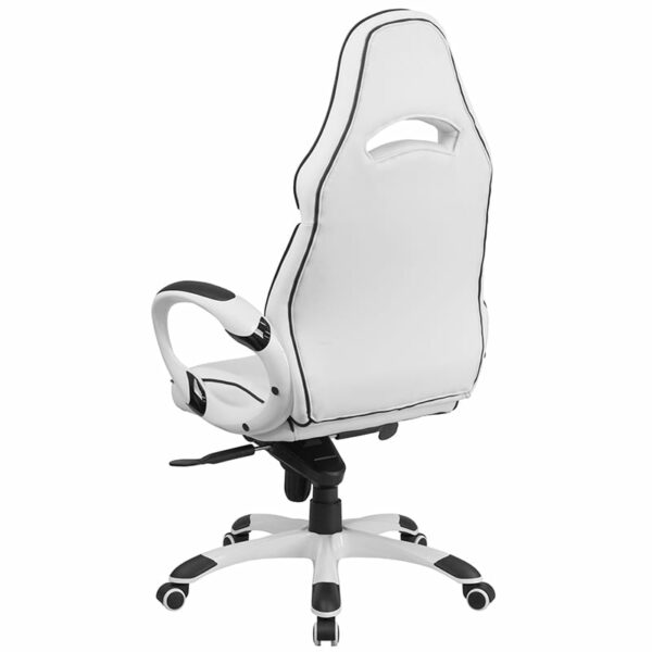 Shop for White High Back Vinyl Chairw/ High Back Design with Headrest in  Orlando at Capital Office Furniture