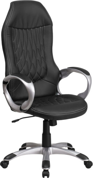 Buy Contemporary Office Chair Black High Back Vinyl Chair near  Winter Springs at Capital Office Furniture