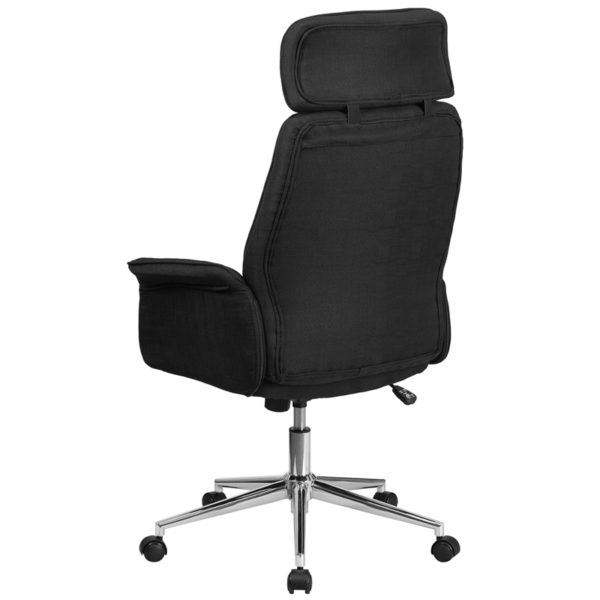 Shop for Black High Back Fabric Chairw/ High Back Design with Headrest in  Orlando at Capital Office Furniture