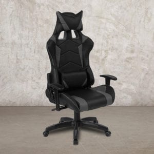 Buy Contemporary Swivel Video Game Chair Black and Gray Reclining Chair near  Sanford at Capital Office Furniture