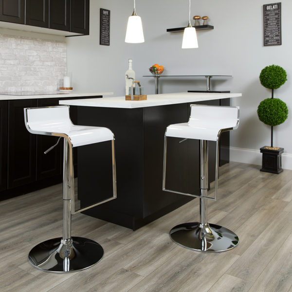 Buy Contemporary Style Stool White Plastic Barstool near  Winter Garden at Capital Office Furniture