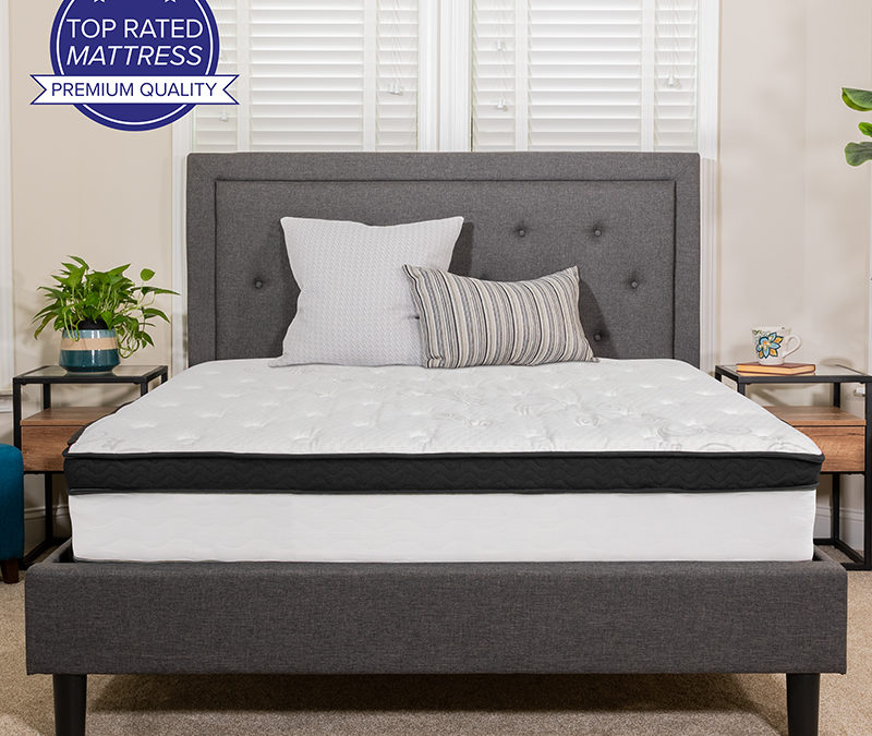 Capri Comfortable Sleep 12 Inch Memory Foam & Pocket Spring Mattress, Full Mattress in a Box – Orlando