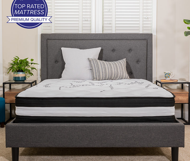 Capri Comfortable Sleep 12 Inch Foam & Pocket Spring Mattress, Full Mattress in a Box – Orlando