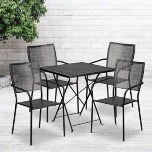 Buy Table and Chair Set 28SQ Black Fold Patio Set in  Orlando at Capital Office Furniture