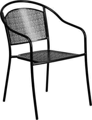 Buy Stackable Patio Chair Black Round Back Patio Chair near  Clermont at Capital Office Furniture