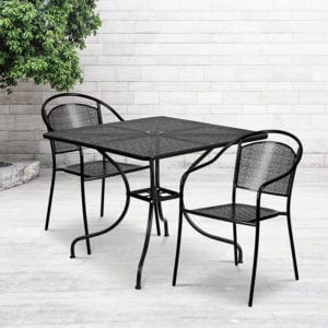Buy Table and Chair Set 35.5SQ Black Patio Table Set near  Altamonte Springs at Capital Office Furniture