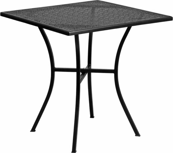 Buy Patio Table 28SQ Black Patio Table in  Orlando at Capital Office Furniture